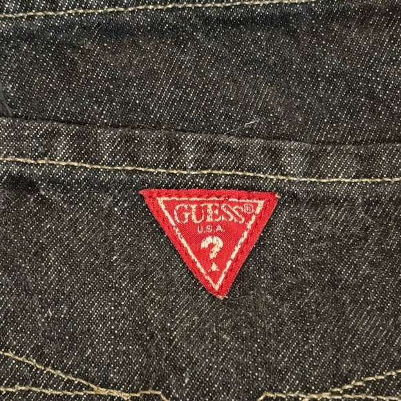Men’s Guess Jeans Vintage 30 x 34 Authentic Black Stone Wash Denim - Picture 5 of 6
